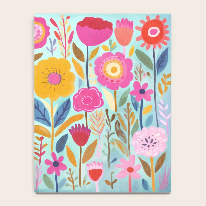 Happy Summer Groovy Flower Meadow Notebook Gallery Image 4