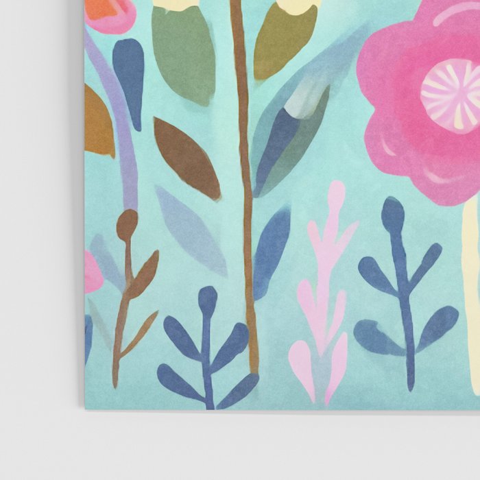 Happy Summer Groovy Flower Meadow Poster Gallery Image 3