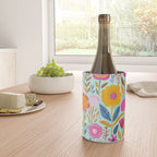 Happy Summer Groovy Flower Meadow Wine Chiller Gallery Image 4