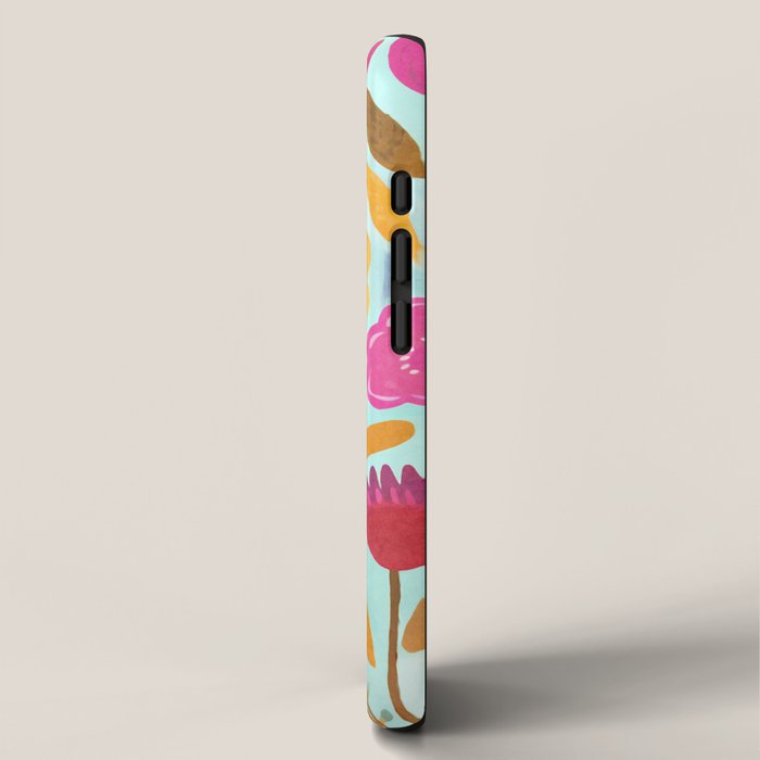 Happy Summer Groovy Flower Meadow iPhone Case Gallery Image 2