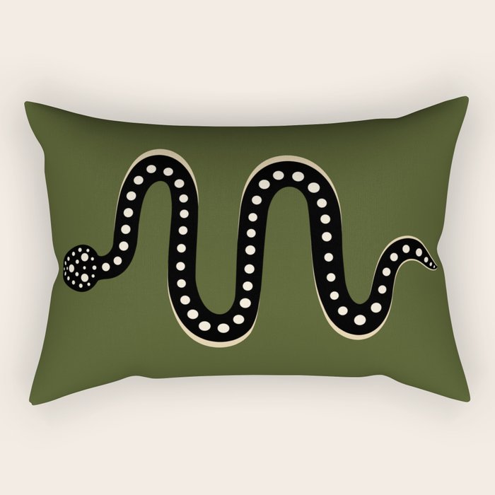 Minimal Snake XXXVI Rectangular Pillow Gallery Image 2