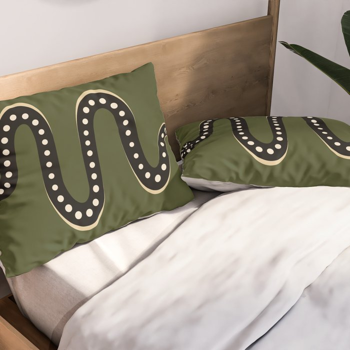Minimal Snake XXXVI Pillow Sham Gallery Image 2