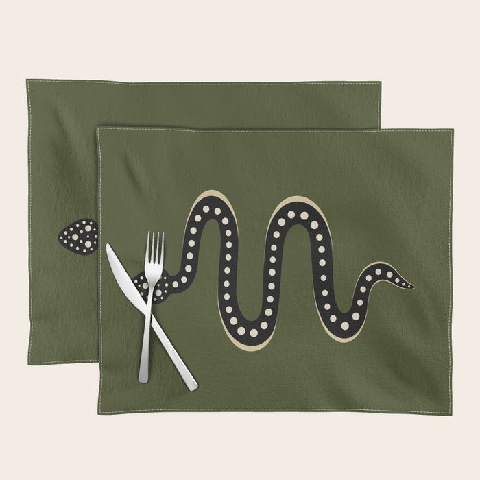 Minimal Snake XXXVI Placemat Gallery Image 1