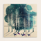 Winter Night 2 Wood Wall Art Gallery Image 1
