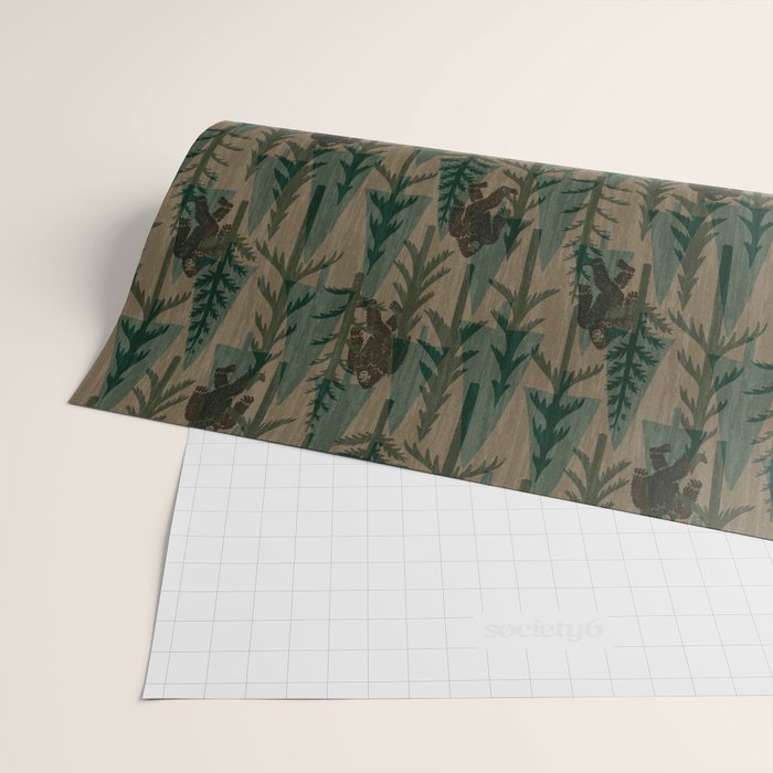 Subtle Sasquatch - Camouflage  Wrapping Paper Gallery Image 2