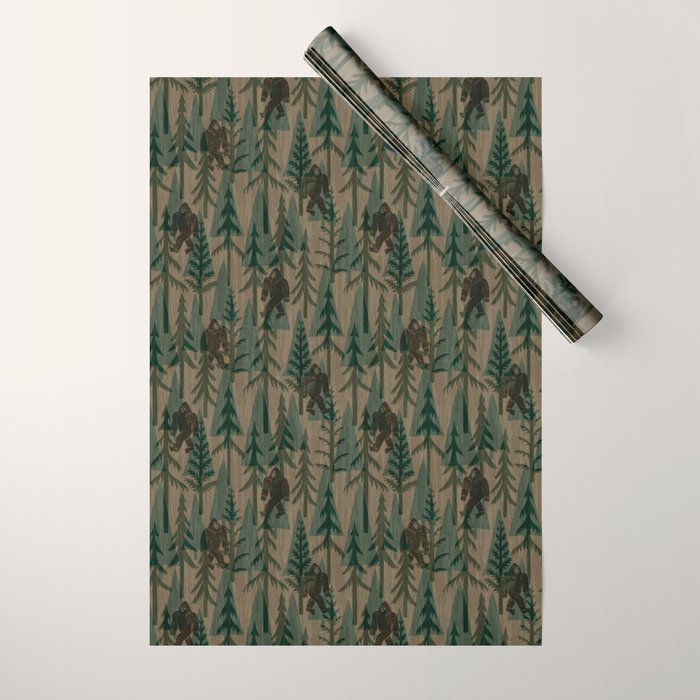 Subtle Sasquatch - Camouflage  Wrapping Paper Gallery Image 1