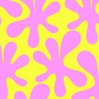 Neon Yellow and Pink Amoeba Dance Vivid Retro Modern Pattern Coffee Mug Gallery Image 2
