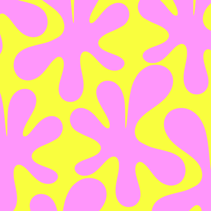 Neon Yellow and Pink Amoeba Dance Vivid Retro Modern Pattern Coffee Mug Gallery Image 2