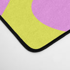 Neon Yellow and Pink Amoeba Dance Vivid Retro Modern Pattern Desk Mat Gallery Image 4