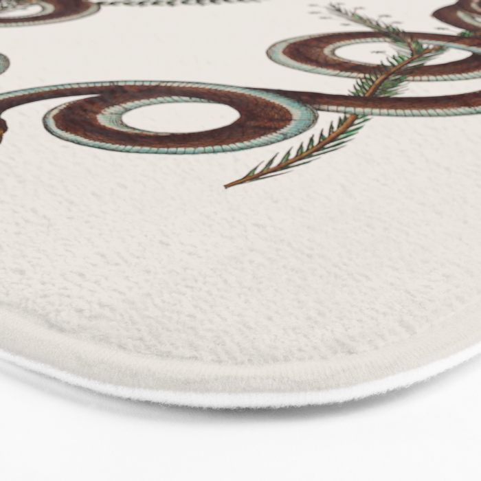 Albertus Seba Snakes  Double Spiral Vines  Bath Mat Gallery Image 3