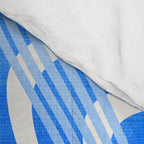 minimal organic waves blue Comforter Gallery Image 4