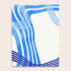 minimal organic waves blue Notebook Gallery Image 4
