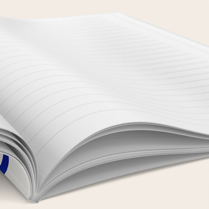 minimal organic waves blue Notebook Gallery Image 2