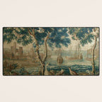 Antique French Louis XIV Beauvais Landscape Tapestry Desk Mat Gallery Image 3