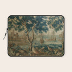 Antique French Louis XIV Beauvais Landscape Tapestry Laptop Sleeve Gallery Image 1