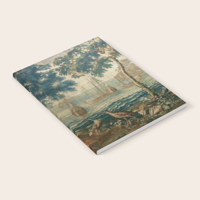 Antique French Louis XIV Beauvais Landscape Tapestry Notebook Gallery Image 2
