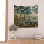 Antique French Louis XIV Beauvais Landscape Tapestry Wall Tapestry Gallery Image 2