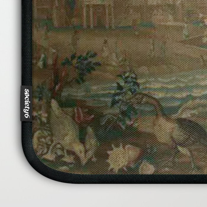 Antique French Louis XIV Beauvais Landscape Tapestry Laptop Sleeve Gallery Image 3