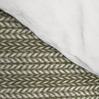 Cozy Knit Texture Grey Beige  Comforter Gallery Image 4