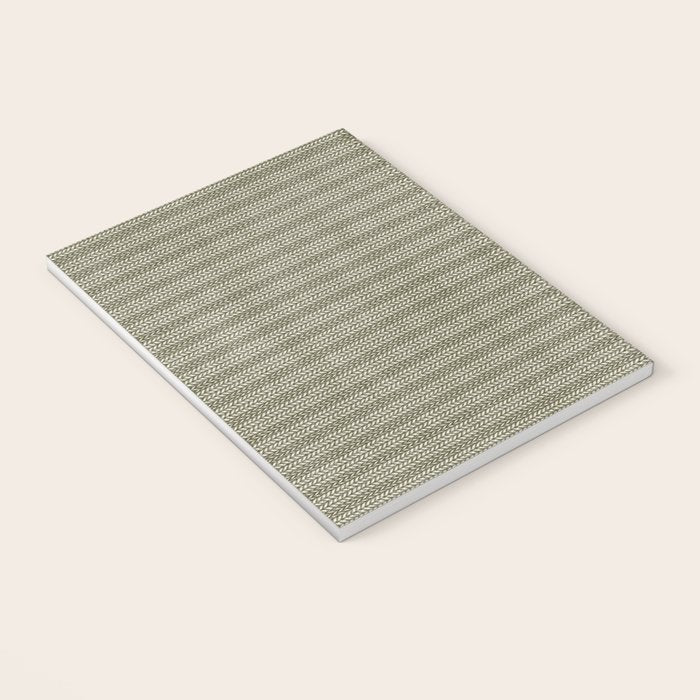 Cozy Knit Texture Grey Beige  Notebook Gallery Image 3