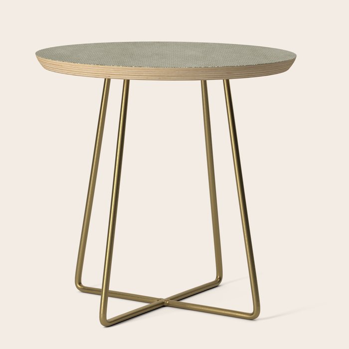 Cozy Knit Texture Grey Beige  Side Table Gallery Image 1