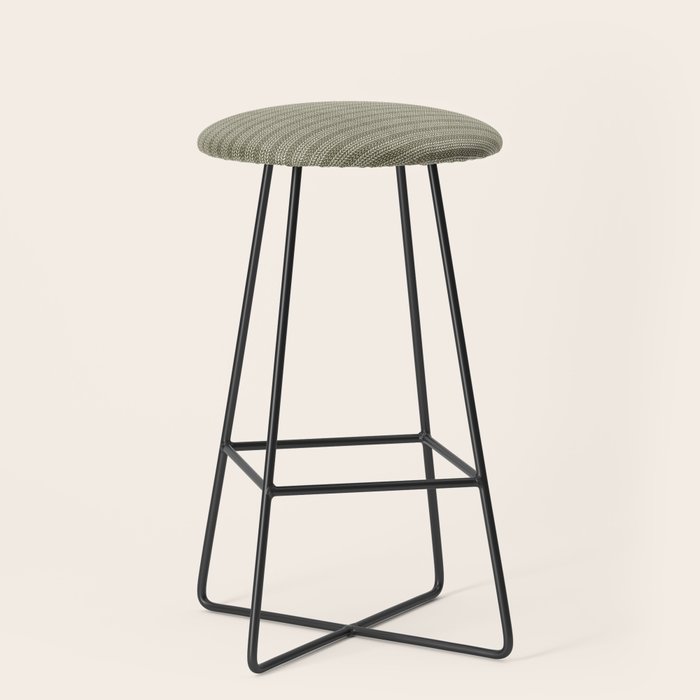 Cozy Knit Texture Grey Beige Stool