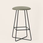 Cozy Knit Texture Grey Beige  Stool Gallery Image 1