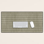 Cozy Knit Texture Grey Beige  Desk Mat Gallery Image 1