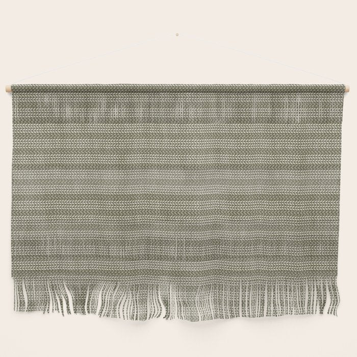 Cozy Knit Texture Grey Beige  Wall Hanging Gallery Image 1