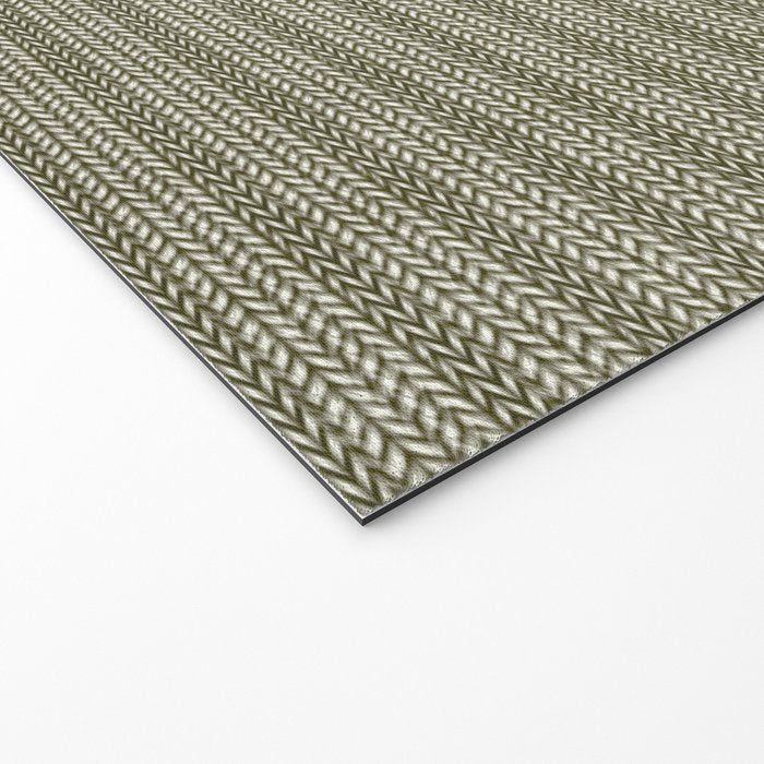 Cozy Knit Texture Grey Beige  Welcome Mat Gallery Image 2