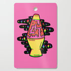 Lit Lava Lamp in pink in 3D Cutting Board Gallery Image 1
