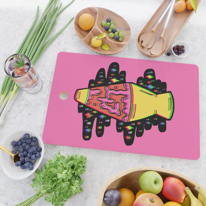 Lit Lava Lamp in pink in 3D Cutting Board Gallery Image 2