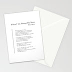 When I Am Among The Trees Stationery Card Gallery Image 2