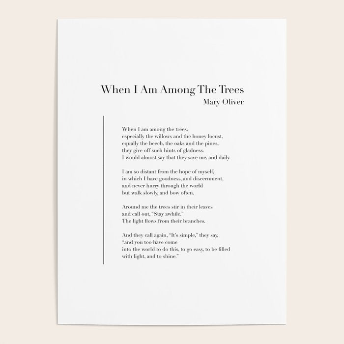 When I Am Among The Trees Poster Gallery Image 4