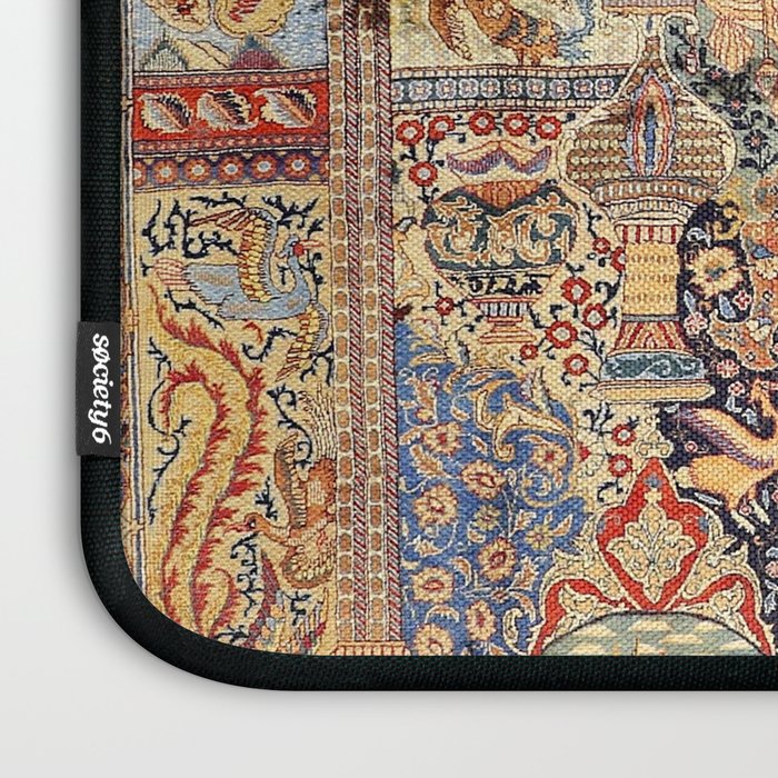 Golden City Antique Persian Kashmar Laptop Sleeve Gallery Image 3