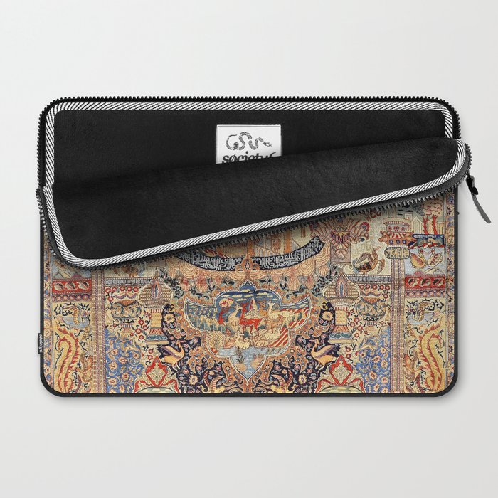 Golden City Antique Persian Kashmar Laptop Sleeve Gallery Image 2