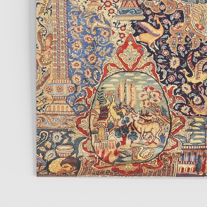 Golden City Antique Persian Kashmar Poster Gallery Image 3