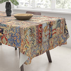 Golden City Antique Persian Kashmar Tablecloth Gallery Image 3