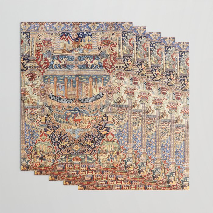 Golden City Antique Persian Kashmar Wrapping Paper Gallery Image 3