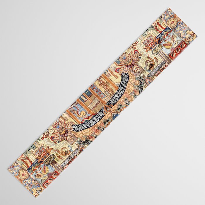 Golden City Antique Persian Kashmar Table Runner Gallery Image 3