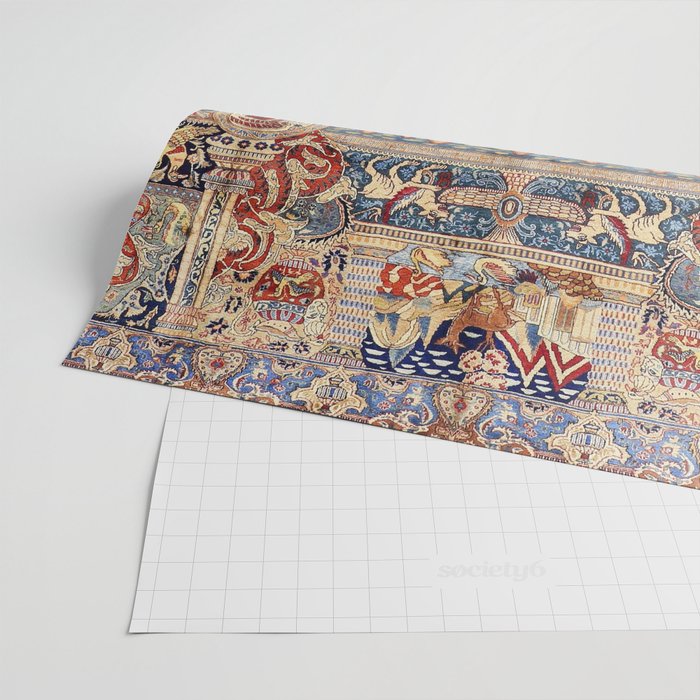 Golden City Antique Persian Kashmar Wrapping Paper Gallery Image 2