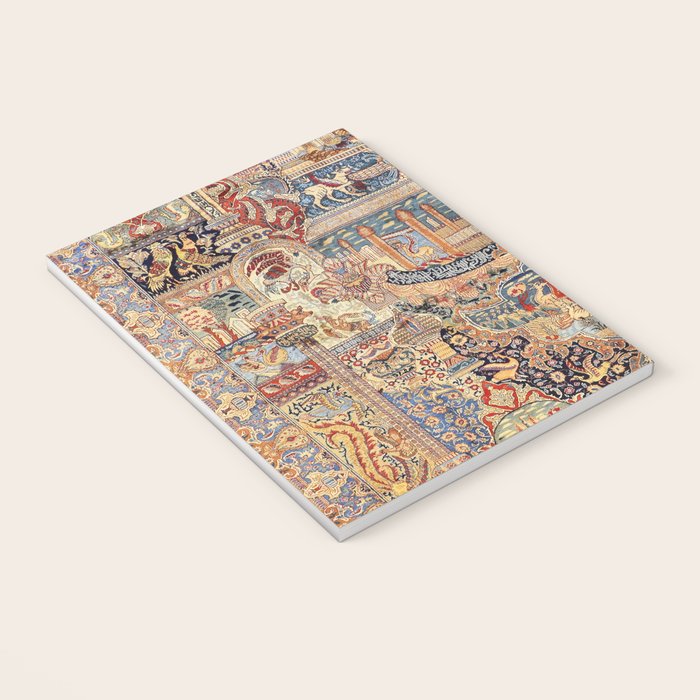 Golden City Antique Persian Kashmar Notebook Gallery Image 3