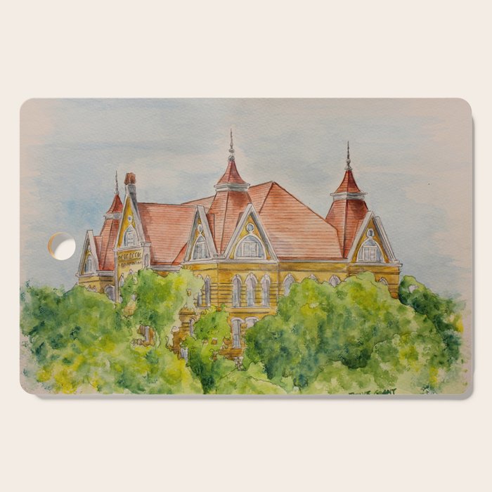 Texas State (SWT) University Old Main Building, San Marcos, TX Cutting Board Gallery Image 1