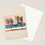 Tropical Sunset Palms II Stationery Card Gallery Image 2