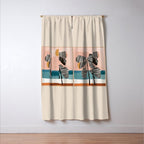 Tropical Sunset Palms II Window Curtain Gallery Image 3