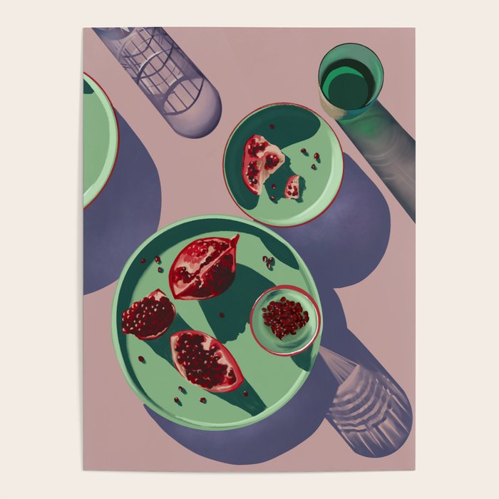 Autumn Pomegranates Still Life Poster Gallery Image 4
