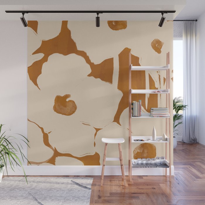 Abstract Flowers 8 Wall Mural Gallery Image 1