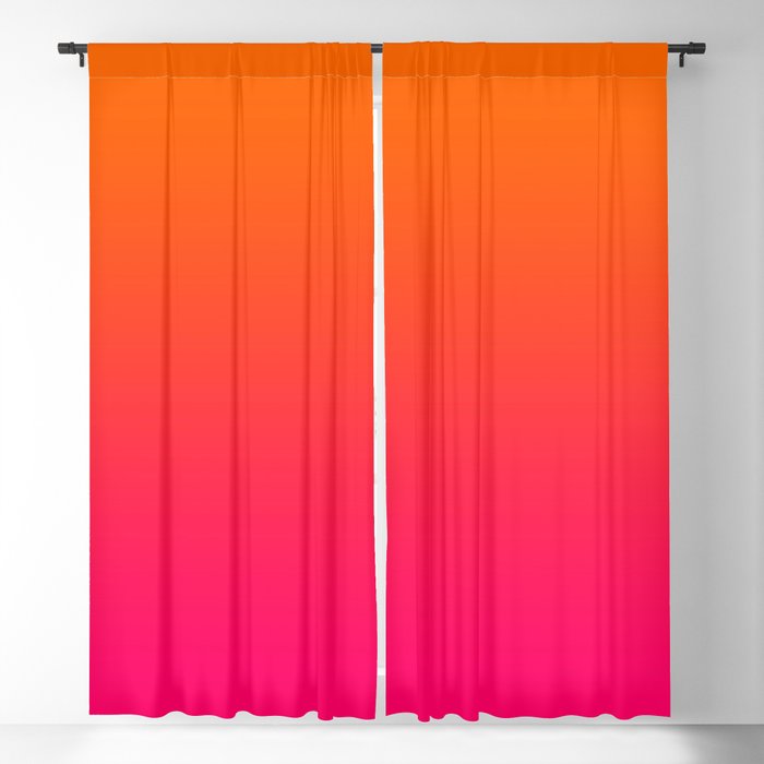 Bright Orange and Pink Gradient Window Curtain Gallery Image 5