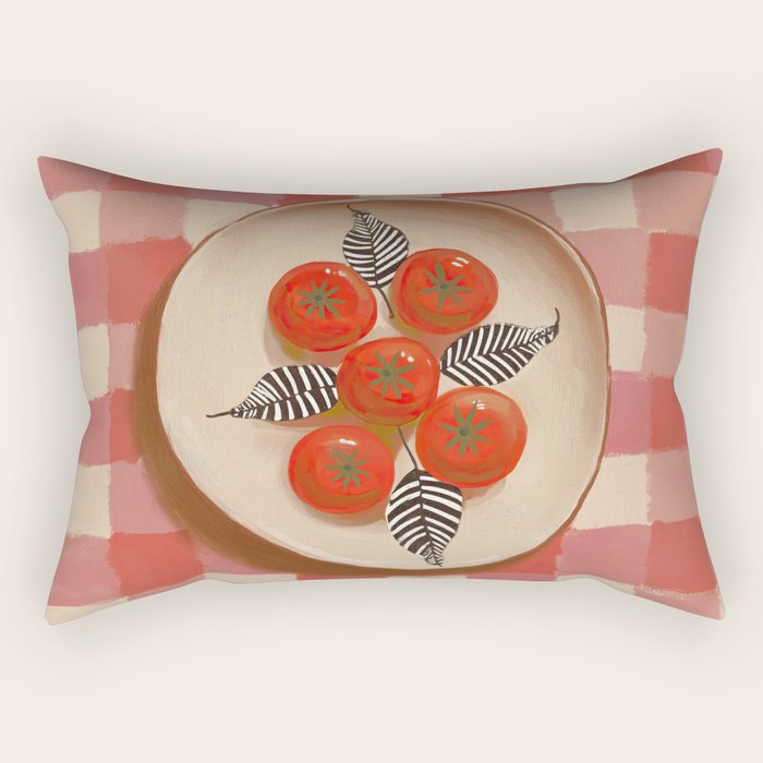 Tomato Picnic Rectangular Pillow Gallery Image 2