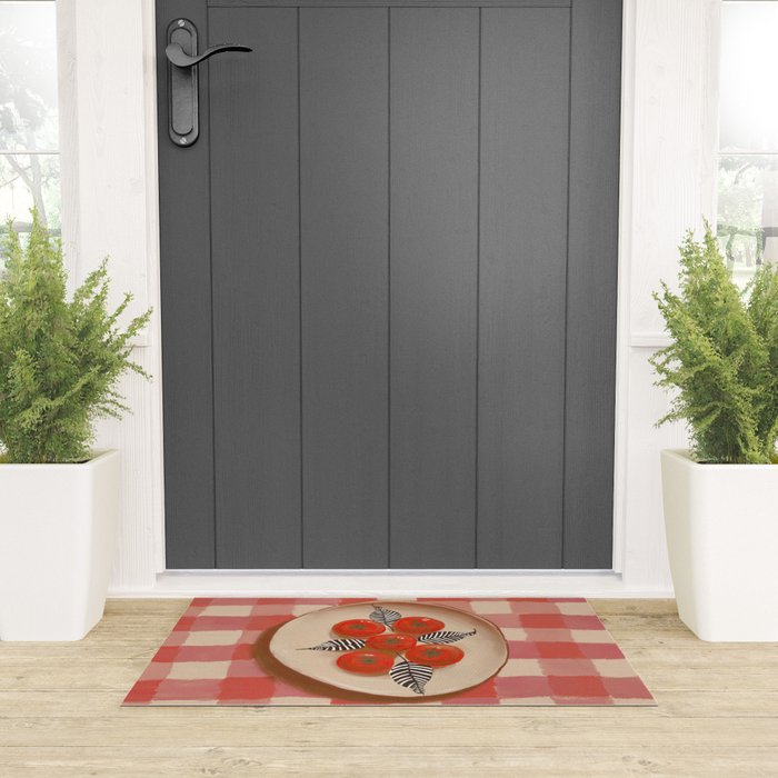 Tomato Picnic Welcome Mat Gallery Image 3